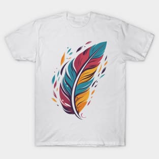 Feather Vintage Design T-Shirt
